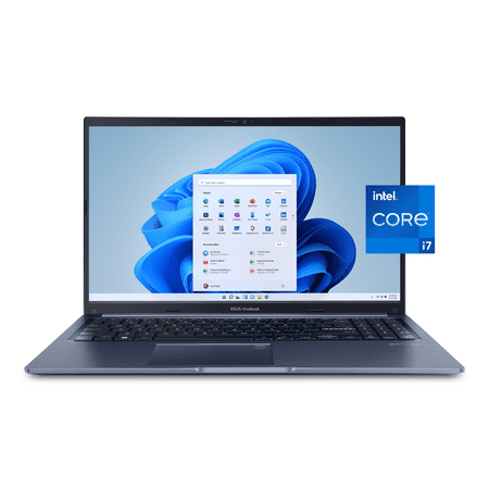 ASUS Vivobook 15 laptop, 15.6” Touch, Intel Core i7-1255U, 16GB RAM, 512GB SSD, Quiet Blue, Windows 11 Home