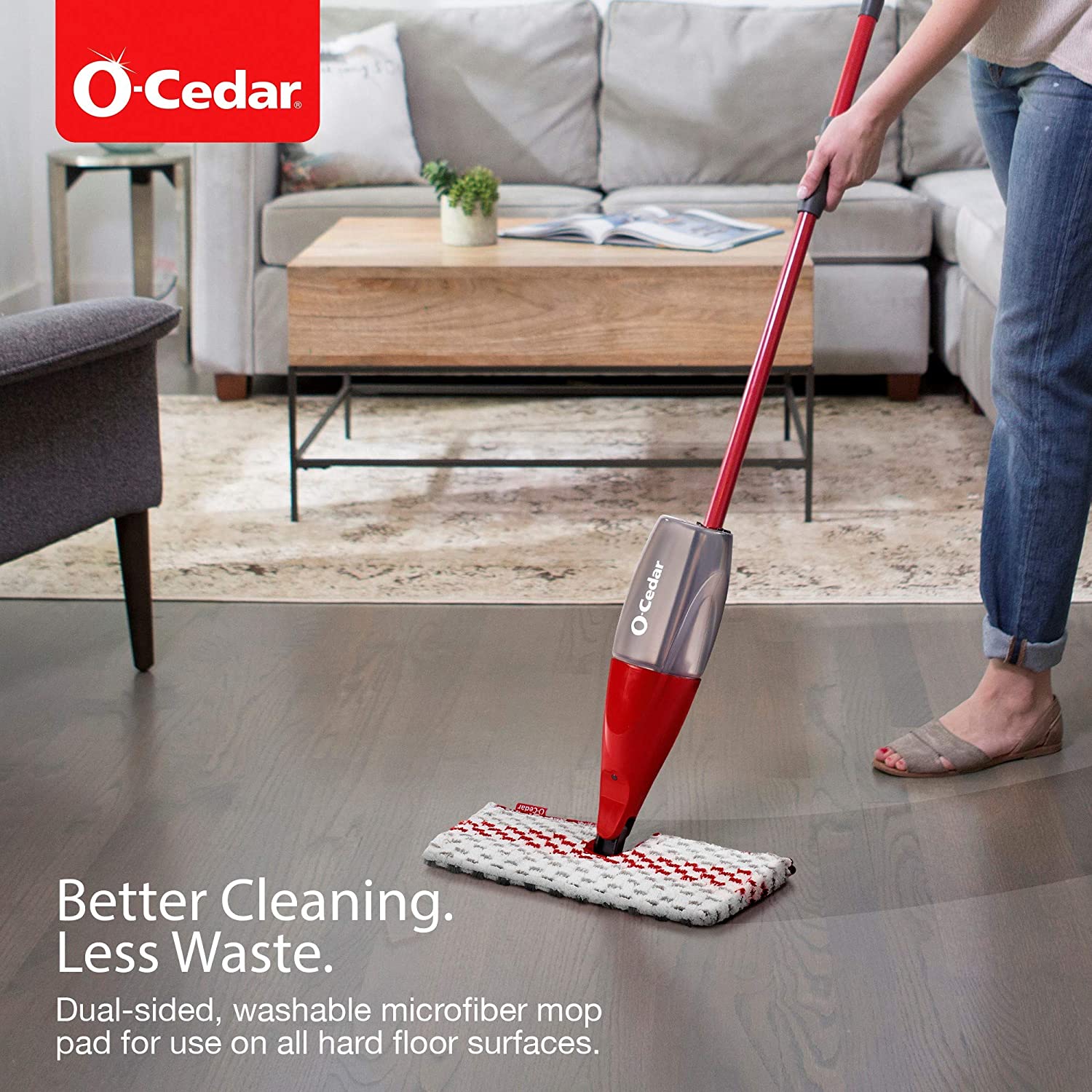 2-Pack Microfiber Refill Mop Pads For O-Cedar ProMist MAX Spray Mop – Machine Washable