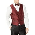 thumbnail image 3 of Adam Baker by Needle & Stitch Mens Tux-Shark 3-Piece Slim Fit Tuxedo Suit Set - Burgundy - 40L, 3 of 6