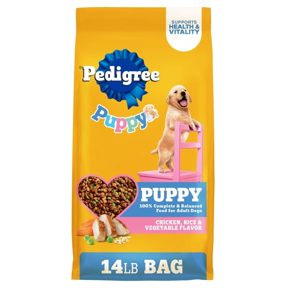 PEDIGREE Puppy Growth & Protection Dry Dog Food Chicken & Vegetable Flavor, 36 lb. Bag