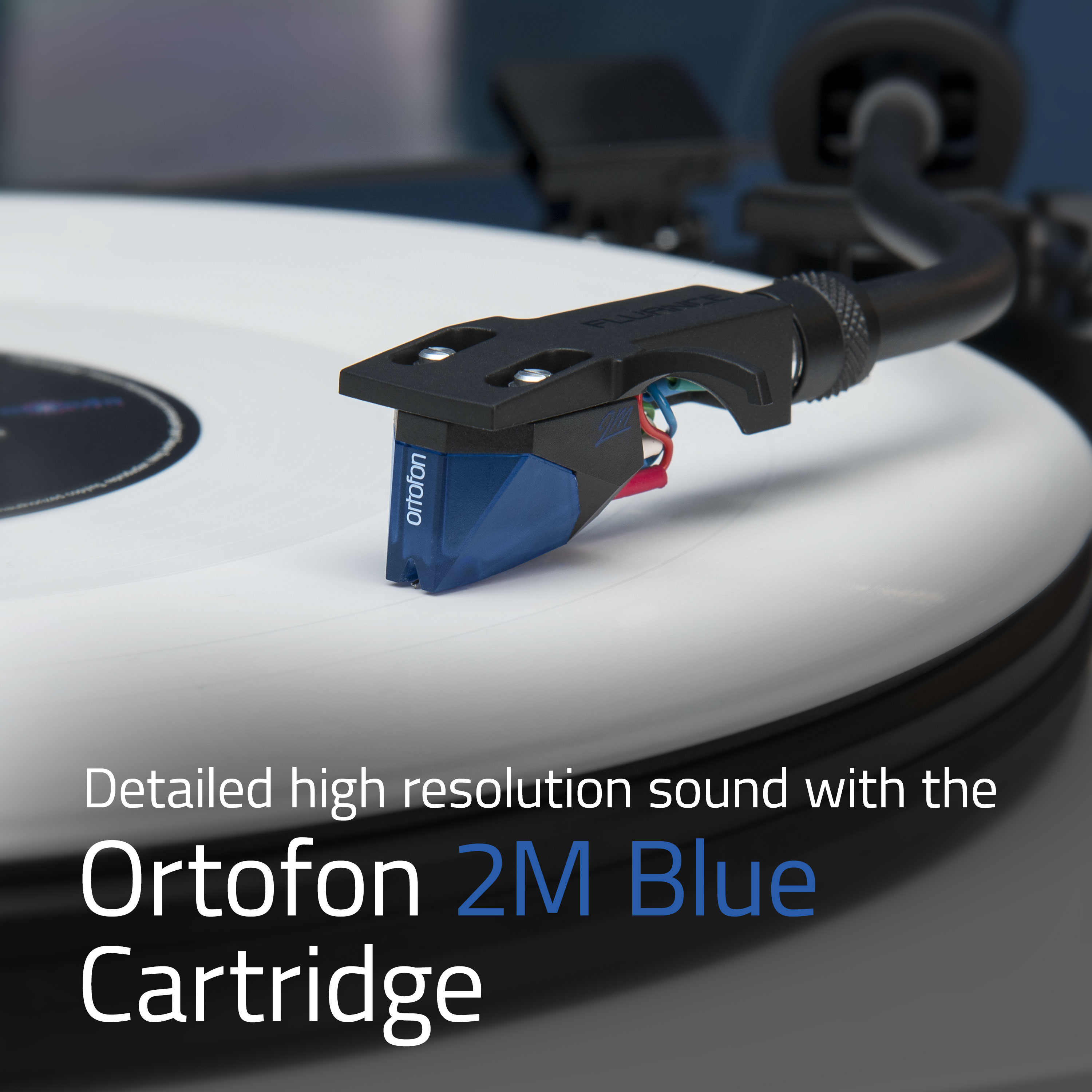Motor，　Plinth，　Reference　Control　Player　Mass　Ortofon　High　Vib-　Fidelity　2M　Vinyl　MDF　with　Cartridge，　Turntable　Record　Blue　Wood　Speed　High　Fluance　RT84