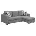 thumbnail image 6 of Artum Hill Paradiso Fossil Gray 87.5" Reversible Pop-Up Sleeper Sectional, 6 of 6