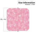 thumbnail image 3 of Pofeuu Breast Cancer Awareness Print Leather Coasters Set of 6, Round Cups Mugs Mat Pad for Home Kitchen Heat Resistant Drink Coasters,Square, 3 of 7