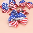 thumbnail image 7 of TOWED22 4th of July Bow Hair Clips Glitter Independence Day Hair Bow Clip Patriotic Red White Blue Bows,Hair Accessories for Parties(Dark Blue), 7 of 7