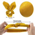 thumbnail image 4 of 8PCS Hair Elastic Scrunchies Bunny Ear Hair Ties Satin Silk Bowknot Ponytail Holder with Gift Bag for Women Girls, 4 of 7