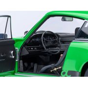 Porsche 911 Carrera 2.7 RS Viper Green with Black Stripes and Wheels 1/18 Model Car by Autoart
