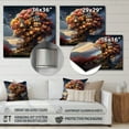 thumbnail image 4 of Designart "The Wishing Tree House Dreams in Nature I" Vangogh Metal Wall Art, 4 of 5