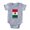 Heather Grey, variant on CafePress - Mexico_S - Cute Infant Baby Football Bodysuit
