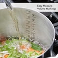 thumbnail image 4 of Olla KitchenAid de acero inoxidable cepillado de 8 litros con tapa, 4 of 9