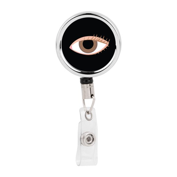 Koyal Wholesale Retractable Badge Reel Holder With Clip, Eye Ophthalmologist