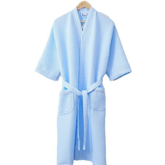 FLMEI Men Women Robes Cotton Bathrobes Soft Lightweight Bath Robes M-2XL