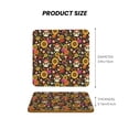 thumbnail image 5 of Xecao Sunflowers Mushrooms for MDF Cork Coaster 4 Pcs,Drink Coasters,Suit for House Warming Gifts New Home ,Coffee Table Decor-Square, 5 of 7