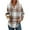 Khaki _AA01, variant on Lumtrix Hoodies for Women Long Sleeve Plaid Sweatshirts Casual Buttons V Neck Trendy Pullover Fashion Losse Fall Tops Winter Clothes For 2025 Light Gray S