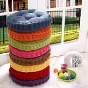 OUSGAR 18inches Round Chair Cushion Thicken Tufted Seat Cushion Pad Dining Room Sofa Floor Patio Indoor Outdoor