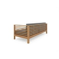 thumbnail image 6 of Sylvie 3-Person Teak Outdoor Sofa with Charcoal Cushions, 6 of 6