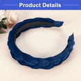 thumbnail image 5 of Vocoste Solid Wide Headbands Non-slip Fashion Navy Blue 1.18 inch Wide for Girls Women, 5 of 6