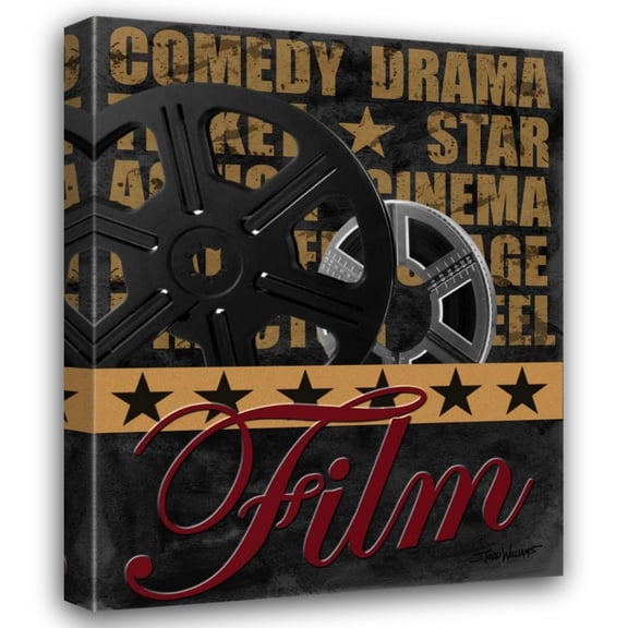 Todd Williams 20x24 Gallery Wrapped Canvas Wall Art Titled - Film