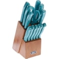 thumbnail image 1 of Oster Evansville 14 Piece Cutlery Set, Stainless Steel with Turquoise Handles -, 1 of 8