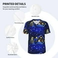 thumbnail image 4 of Daiia Christmas Night Mens Baseball Jersey Button Down Shirts Short Sleeve Sports Uniforms-Medium, 4 of 9