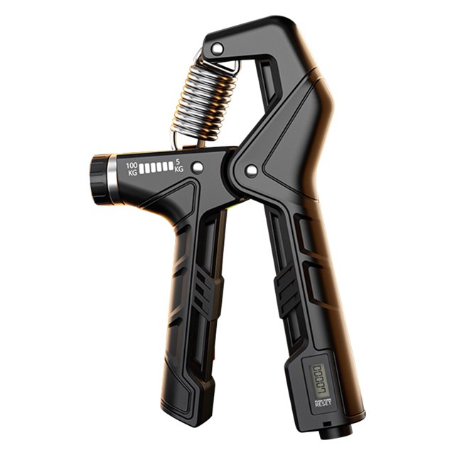 Expansor en forma R Ergonomic Hand Arrapper Muñeca Fortaleza agarre la mano del plano antebrazo Anti slip con contador 5-100 resistencia ajustable para las muñecas los brazos dedos