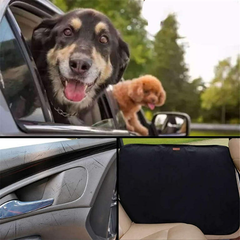 2 Pcs Car Door Protector for Dogs, Anti-Scratch Dog Car Door Cover,  Waterproof Oxford Vehicle Door Guards for Cars SUV Pet Travel
