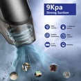 thumbnail image 2 of Aspiradora portátil para coche, aspiradora manual de alta potencia de 9Kpa, inalámbrica, recargable, batería de iones de litio de 3x2000mAh, 2 of 5