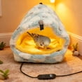thumbnail image 2 of Winter Warm Bird Nest House,USB Heated Bird House for Cage,Adjustable Temperature 41C Constant Warm Cozy Nest,Winter Heater for Parrots,Small Birds,Hamsters & Reptiles,Cotton Flannel Lined, 2 of 9