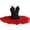 black+red, variant on Ballet Tutu Dress for Women Professional Swan Lake Dance Costumes Womens Ballet Skirt Pancake Tutu Dress Dancewear