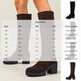 thumbnail image 3 of Women's Knee High Boots Pointed Toe Chunky Block Heel Tall Boots with Back Zipper Long Boot Black 6.5(38), 3 of 9