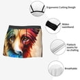 thumbnail image 4 of KLL Colorful Art Dog Men's Cotton Boxer Briefs Underwear-Large, 4 of 8