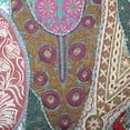 thumbnail image 4 of Stylo Culture Ethnic Outdoor Floor Cushion Cover Vintage Patchwork Yoga Pillow Case Dark Hunter Green 28x28 Big Decorative Round Decor Seating Tuffet Seat Pouf Cover Footstool Cotton Embroidered 1 Pc, 4 of 4