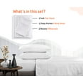 thumbnail image 2 of SGI Bedding 1000 TC Egyptian Cotton Bed Sheet Set - Wyoming King Size Sheets 1000 Count Sheets Soft, Durable Sheets Cotton Sheets in 1000 TC 15" Inch Deep, White, 2 of 8