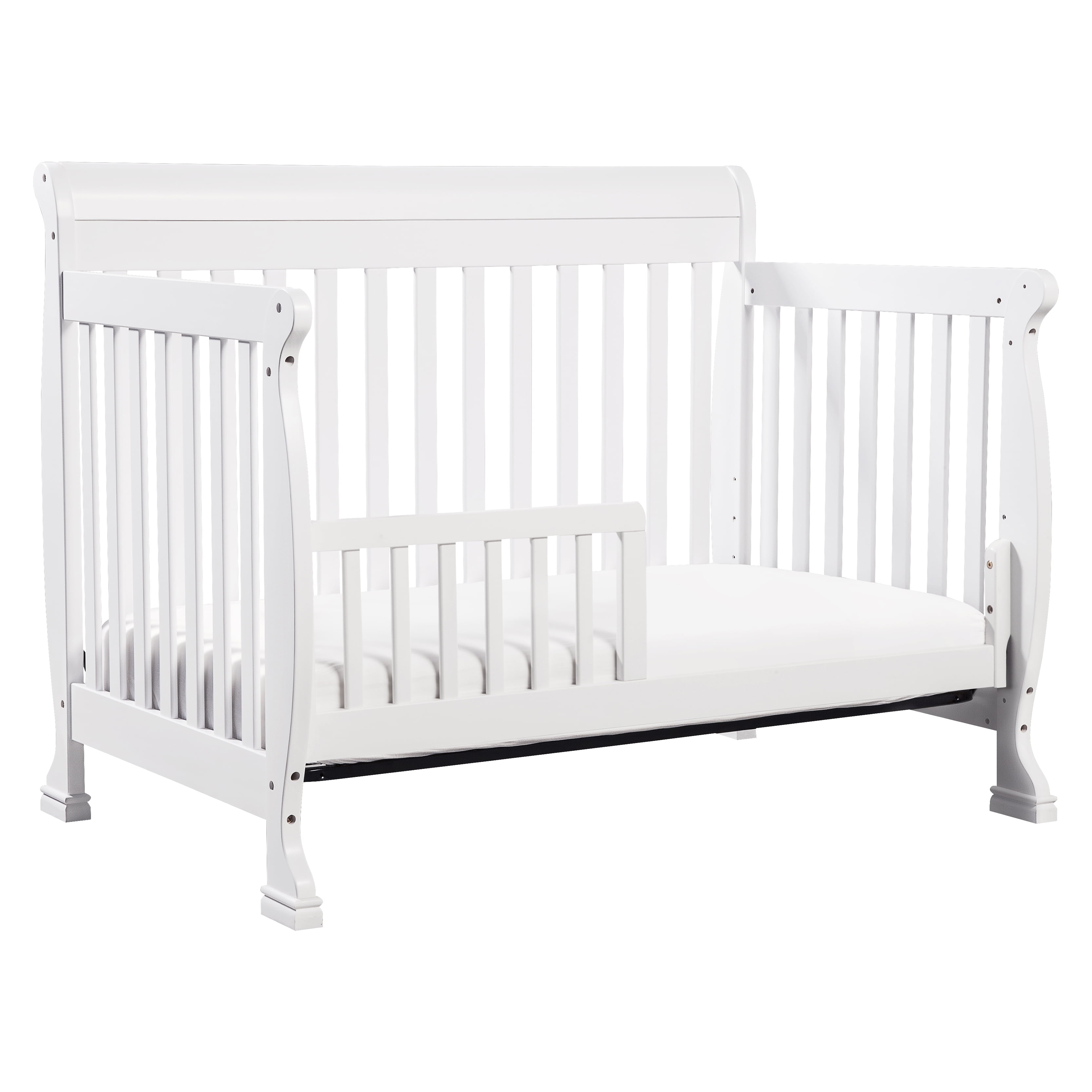 DaVinci Kalani 4-in-1 Convertible Crib in White Finish, Greenguard Gold Certified