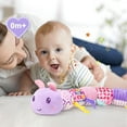 thumbnail image 6 of TYMZDYN Baby Musical Stuffed Toys 0-6 Months,Plush Caterpillar Toys with Built-in Music,BB Squeaks,Crinkle and Rattle,Baby Toys 6-12 Month,Baby Soft Tummy Time Toys for Girls(Purple), 6 of 6