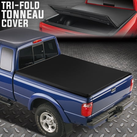 FOR 88-02 CHEVY GMC C/K 6.5' BED TRI-FOLD ADJUSTABLE SOFT TRUNK TONNEAU COVER