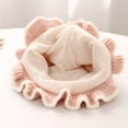 thumbnail image 4 of Baby Girl Knitted Winter Earflap Hat With Bow Soft Warm Windproof Cold Weather Cap, 4 of 4