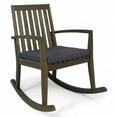 thumbnail image 1 of Noble House Montrose Outdoor Acacia Wood Rocking Chair in Gray (Set of 2), 1 of 9