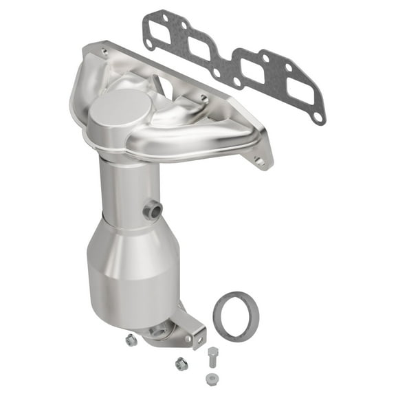 MagnaFlow California Converter 452019 Direct Fit California Catalytic Converter; 2.75 in. Tubing; 5 in. Inlet/Outlet; L-3.25 in.; W-5 in.; L-19.125 in. Overall; Not Air Tube Kit Adaptable;