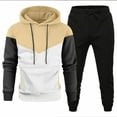 thumbnail image 2 of Zimjoy Mens Track Suits 2 Piece Set Athletic Sweatsuits for Men Fall Winter Pullover Hoodie and Sweatpants Set Casual Jogging Suits Sets with Pockets, Khaki M, 2 of 4