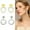 style2, variant on DESIGNICE 2 Pairs Statement Earrings for Women,Dense Rhinestone Layout Gold Earrings for Women,Party Vibe Silver Earrings,Style1