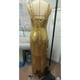 thumbnail image 4 of Vestido Maxi Ajustado Vestido de fiesta de noche para mujer, sin espalda, con purpurina, sexy, delgado, largo, con borlas (dorado S) Ygjytge para Mujer oro T M, 4 of 8