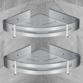 thumbnail image 1 of Etagre De Douche Dangle, Etagre De Salle De Bain Sans Compatibleage Panier Rangement Douche Aluminium Murale Adhsive Serviteur De Douche Organiseur P, 1 of 5