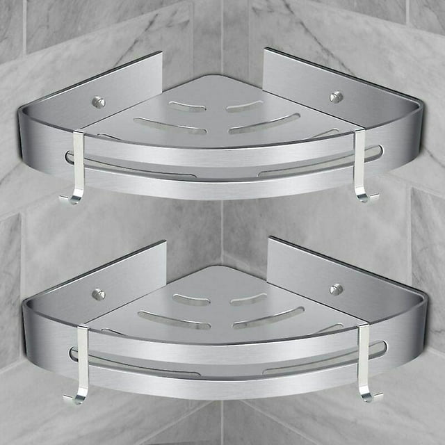 Etagre De Douche Dangle, Etagre De Salle De Bain Sans Compatibleage Panier Rangement Douche Aluminium Murale Adhsive Serviteur De Douche Organiseur P
