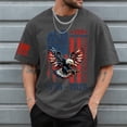 thumbnail image 2 of USA Navy 250th Anniversary Gifts Men American Flag 250th Anniversary Commemorative Tee Crew Neck Loose Fit Daily Tee (Dark Gray,XL), 2 of 6