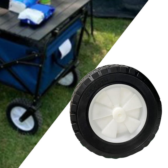 8 inch Replacement Wheel for Wagon Lawn Cart Wheelbarrow Truck
