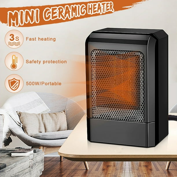 3 9 X3 X6 500w Portable Ceramic Heater Low Noise Small Space