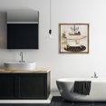 thumbnail image 3 of Stupell Industries Farmhouse Serene Vintage Bathtub Brown Floating Frame Canvas Art, 25 x 25, by Janet Tava, 3 of 7