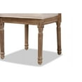 thumbnail image 6 of Baxton Studio Louane Traditional French Inspired Beige Fabric Upholstered and Antique Brown Finished Wood 2-Piece Dining, 6 of 7