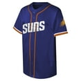 thumbnail image 2 of Youth Purple Phoenix Suns Stitch Full-Button Baseball  Jersey, 2 of 3