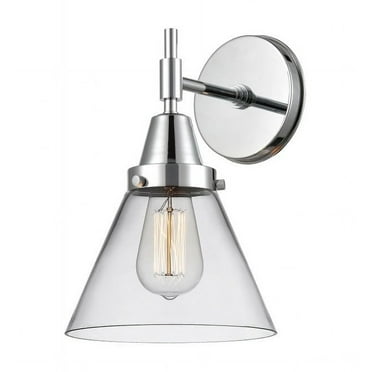 447-1W-PC-G42-Innovations Lighting-Cone - 1 Light Wall Sconce-11.25 Inches Tall and 7.75 Inches Wide-Polished Chrome Finish-Clear Glass Color